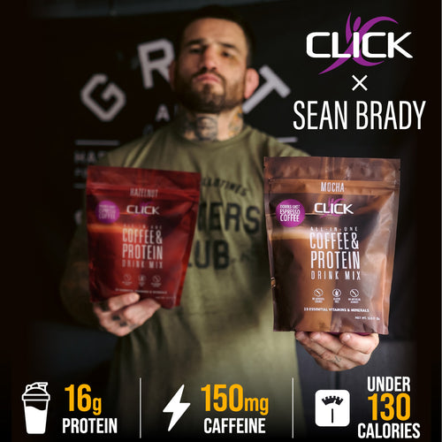 CLICK Coffee Protein Powder Meal Replacement, Mocha Flavor
