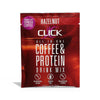 CLICK Coffee Protein Powder, Single-Serve Sample Packet, Hazelnut Flavor