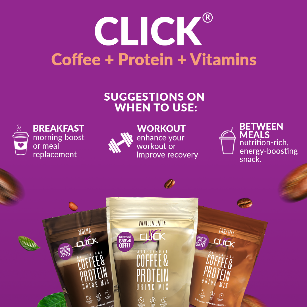 CLICK® Best, Coffee Protein, Meal Replacement for Weight Loss Success