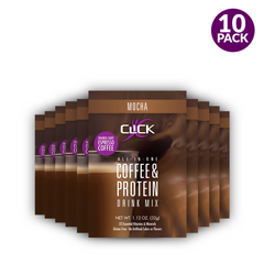 Click All-in-One Protein & Coffee Meal Replacement Drink Mix, Mocha, 15.8 oz