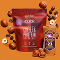 CLICK Coffee Protein Powder Meal Replacement, Hazelnut Flavor