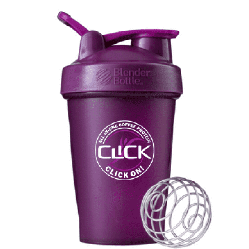 CLICK Espresso Protein Drink Merchandise Shaker Cup, 20 oz., with Stainless Steel Whisk Ball | Now 50% Off